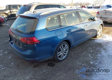 2015 Volkswagen Golf Sportwagen Tdi Sel 4-Door z USA, uszkodzony, nr VIN 3VWCA7AU1FM511966